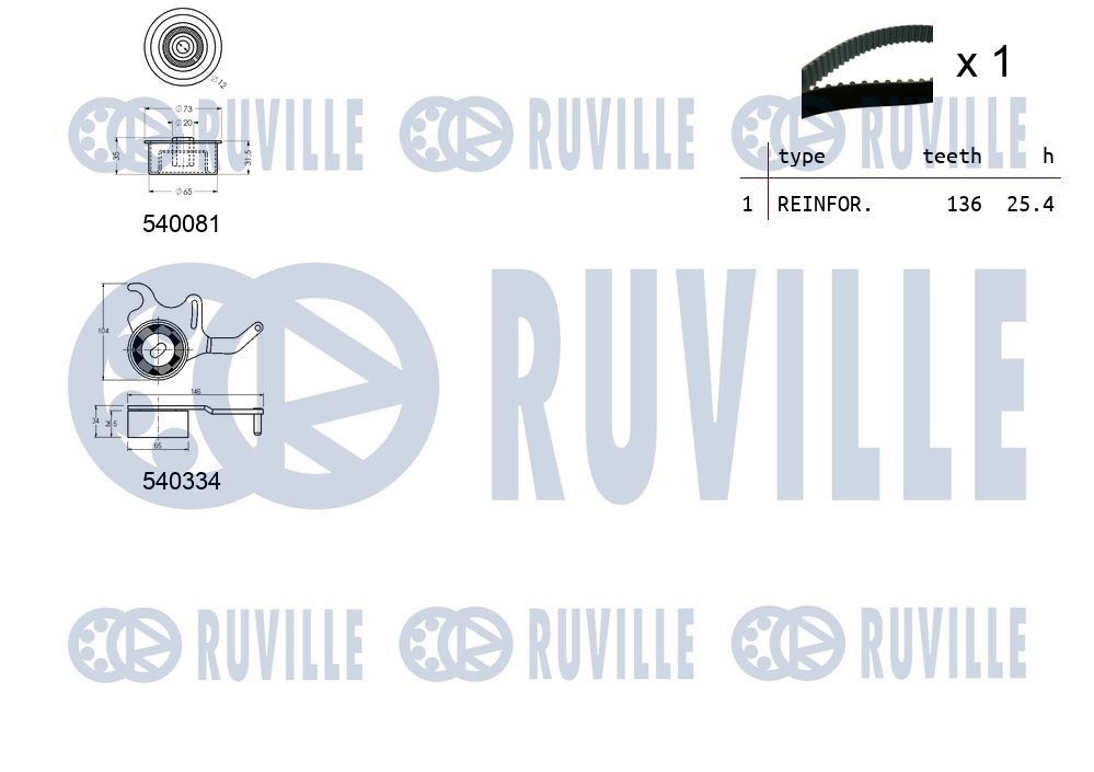 BMW 1 Series Deflection pulley 8240025 RUVILLE 57608 online buy