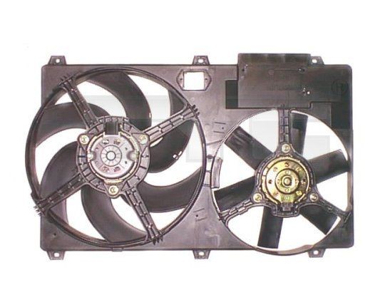 TYC for vehicles with air conditioning, D1: 385 mm, 480W, with radiator fan shroud Cooling Fan 805-1010 buy