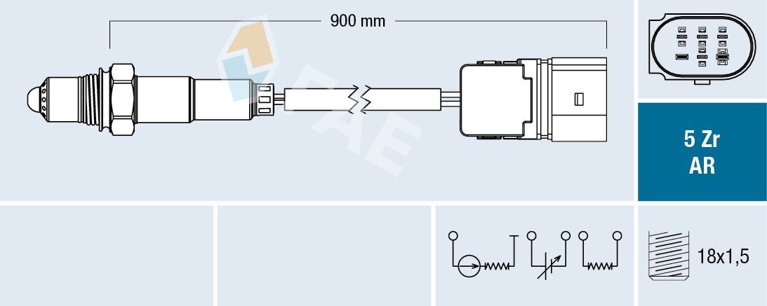 Mercedes SPRINTER Exhaust sensor 8240185 FAE 75021 online buy
