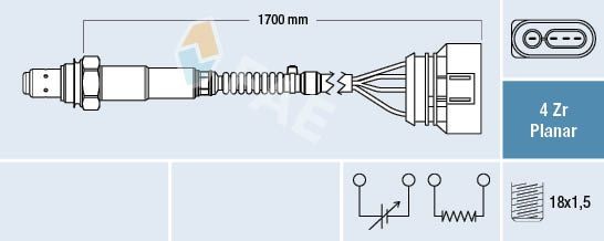 Exhaust sensor FAE with mounting manual - 77903