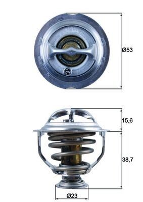 Great value for money - MAHLE ORIGINAL Engine thermostat TX 123 95D