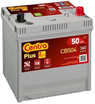 CENTRA CB504 Plus PLUS ** Batterie 12V 50Ah 360A Korean B1