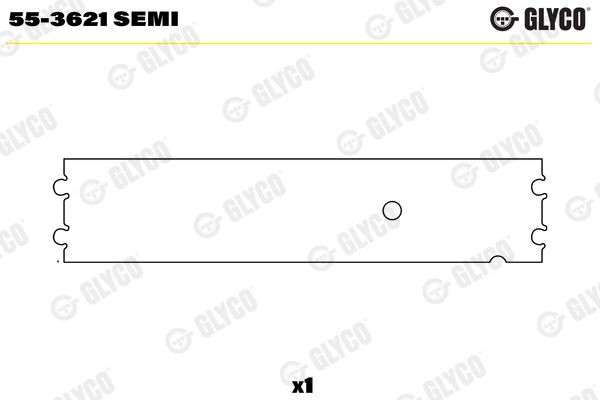 GLYCO 55-3621 SEMI Lagerbuchse, Pleuel für VOLVO A-Series LKW in Original Qualität