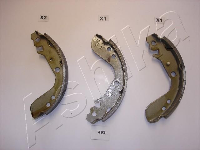 ASHIKA 55-04-493 Brake Shoe Set Rear Axle, Ø: 180 x 31,8 mm