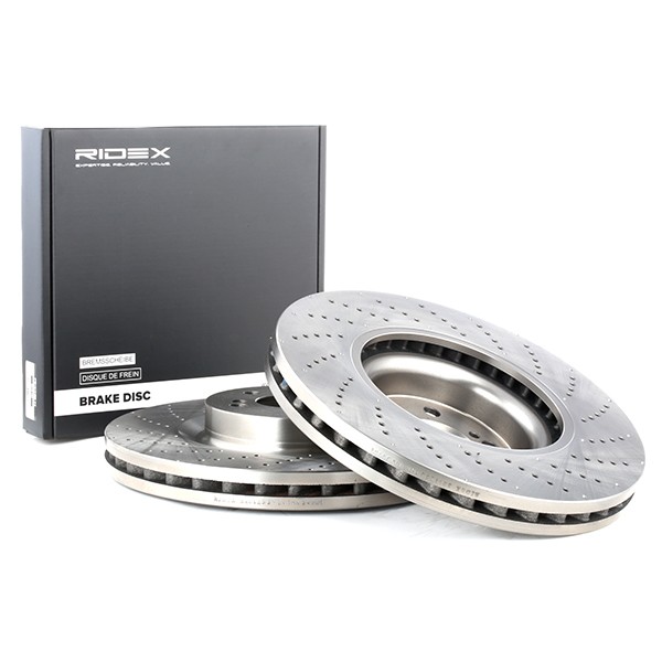 RIDEX 82B1253 Brake disc Front Axle, 360x36mm, 05/07x112,0, perforated/vented, Uncoated
