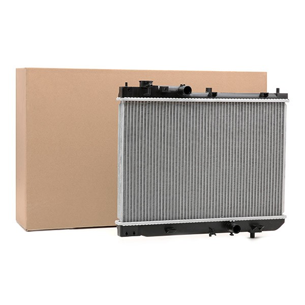RIDEX 470R0345 Engine radiator for vehicles with/without air conditioning, for manual transmission, Mechanically jointed cooling fins