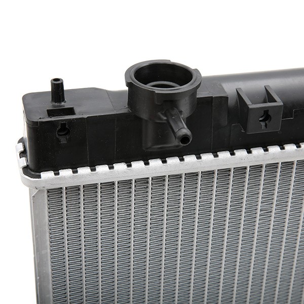 470R0345 Radiator 470R0345 RIDEX for vehicles with/without air conditioning, for manual transmission, Mechanically jointed cooling fins
