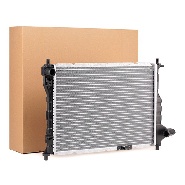 RIDEX 470R0037 Engine radiator Aluminium, Plastic, for vehicles with/without air conditioning, Manual Transmission