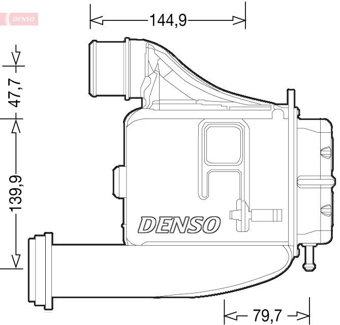 Turbo intercooler DENSO Aluminium - DIT12006