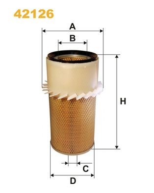WIX FILTERS 42126 Air filter A-88162-A