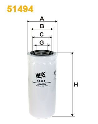 WIX FILTERS 51494 Oil filter 58118020
