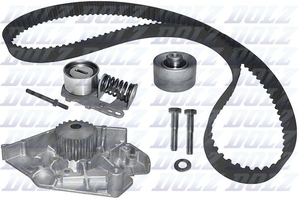DOLZ KD009 Water pump and timing belt kit Number of Teeth: 149, Width: 25,4 mm