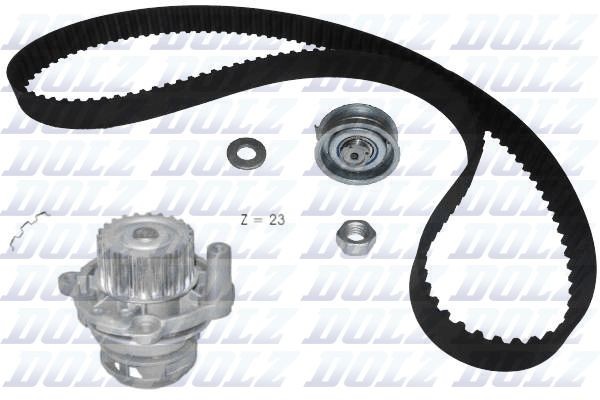 OEM-quality DOLZ KD050 Water pump + timing belt kit