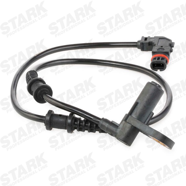 STARK SKWSS-0350194 ABS sensor Front axle both sides, Hall Sensor, 2-pin connector, 670mm, 27,5mm, right-angled