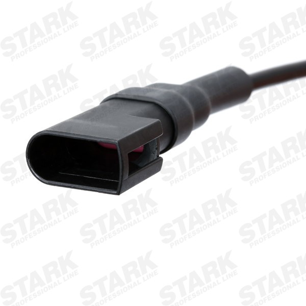 STARK SKWSS-0350210 ABS sensor Front axle both sides, Hall Sensor, 2-pin connector, 602mm, 625mm, 25mm, black, D Shape