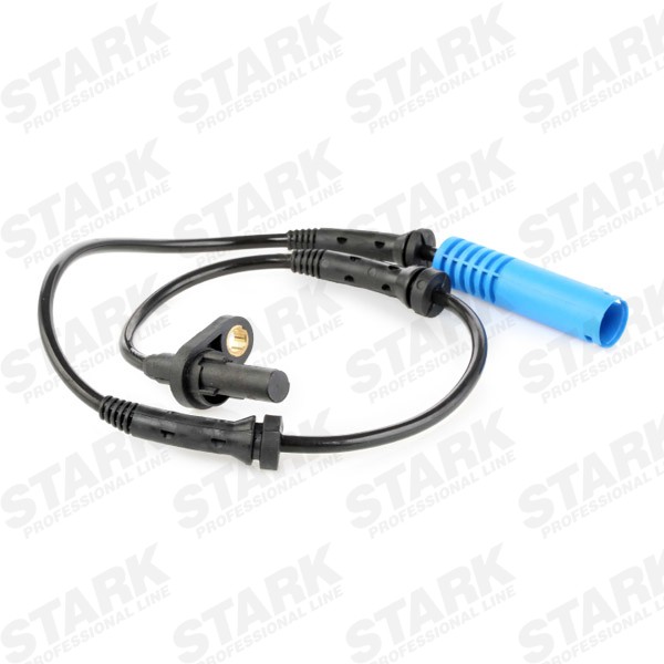 STARK SKWSS-0350262 ABS sensor Front axle both sides, for vehicles with DSC, Hall Sensor, 2-pin connector, 580mm, 680mm, 30mm, blue, round