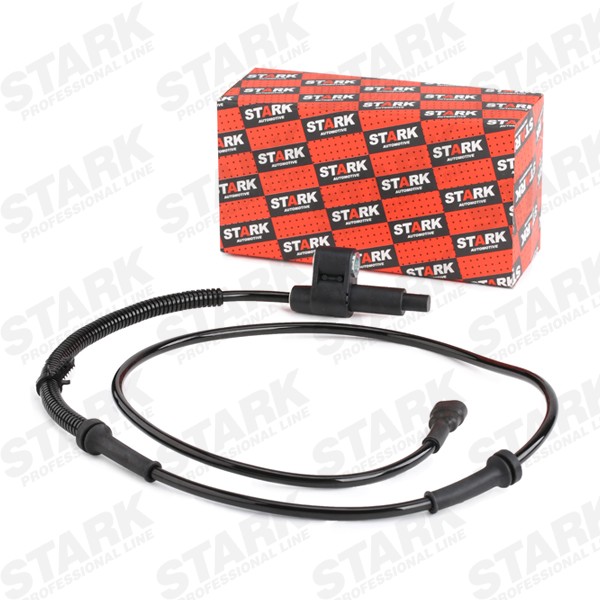 STARK SKWSS-0350274 ABS sensor Rear Axle both sides, Inductive Sensor, 2-pin connector, 1130mm, 1,3 kOhm, 1250mm, 41mm, white, D Shape