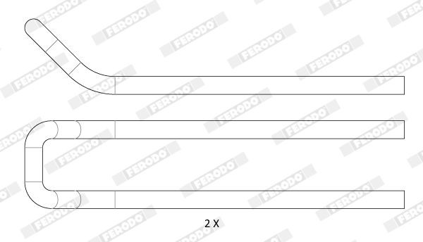 FERODO FAC176 Zubehörsatz, Scheibenbremsbelag für MAN TGX LKW in Original Qualität