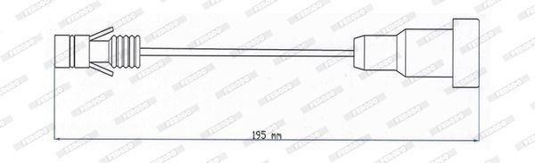 FERODO FAI203 Warnkontakt, Bremsbelagverschleiß für MERCEDES-BENZ MK LKW in Original Qualität