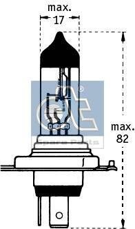 Original 9.78104 DT Spare Parts High beam bulb MERCEDES-BENZ