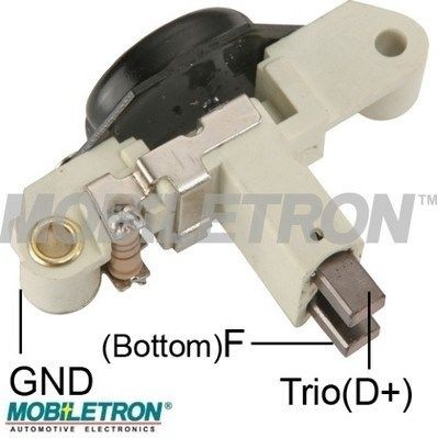 MOBILETRON VR-B201H Alternator Regulator with load resistor, Voltage: 12V
