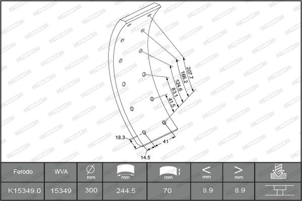 K153490F3658 Brake Lining Kit, drum brake FERODO 15350 review and test