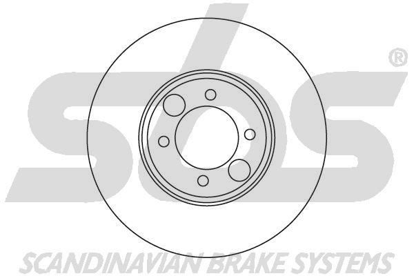 sbs 1815201216 Brake disc 264x12,7mm, 4, solid, Oiled