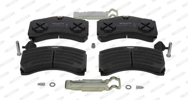 FERODO PREMIER FCV4418PTS Brake pad set prepared for wear indicator, with accessories