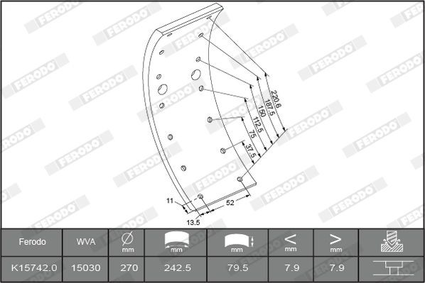 K157421F3549 Brake Lining Kit, drum brake FERODO 15742 review and test