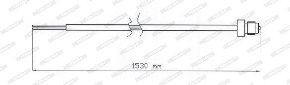 FERODO PREMIER Length: 1530mm Warning contact, brake pad wear FAI210 buy