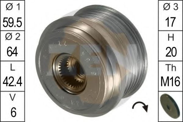 Great value for money - ERA Alternator Freewheel Clutch 219055
