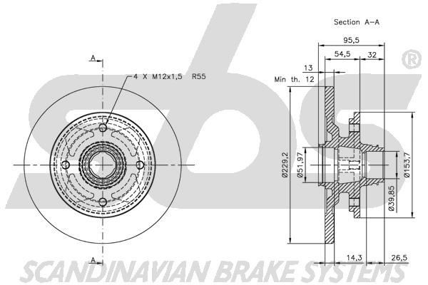 sbs Brake rotors 1815203206