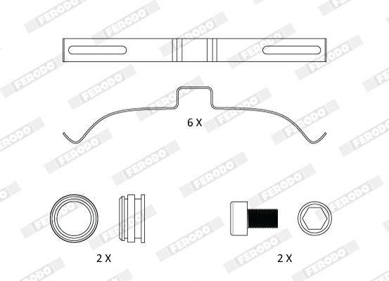 FERODO PREMIER Brake pad fitting kit FAC175 buy
