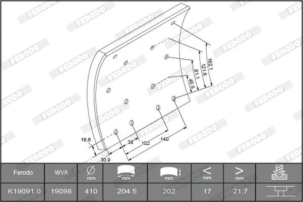 K190919F3653 Brake Lining Kit, drum brake FERODO K19091.9 review and test