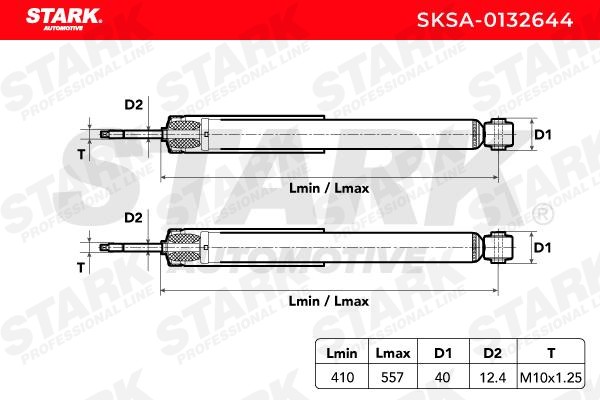 SKSA0132644 Suspension dampers STARK SKSA-0132644 review and test