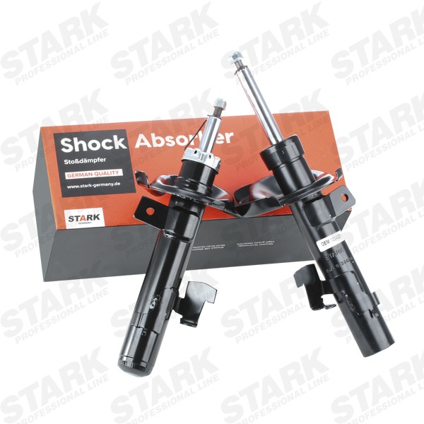 STARK SKSA-0132653 Shock absorber Front Axle, Gas Pressure, Ø: 52, Twin-Tube, Suspension Strut, Top pin, Bottom Clamp