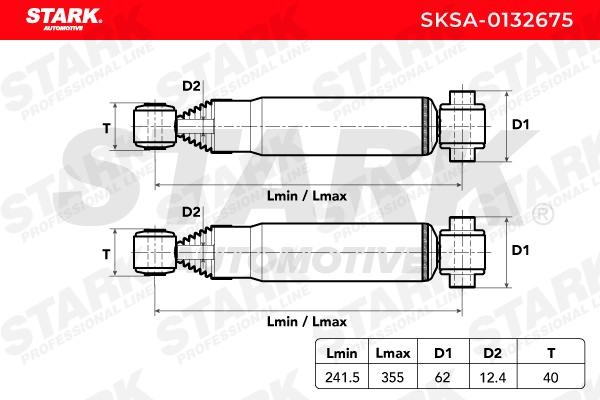 SKSA0132675 Suspension dampers STARK SKSA-0132675 review and test