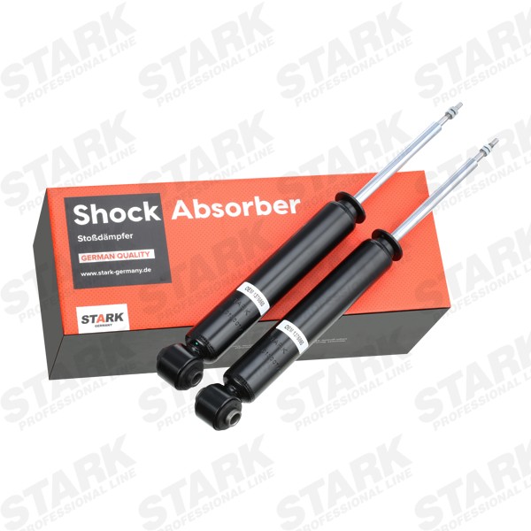 STARK SKSA-0132235 Shock absorber Rear Axle, Gas Pressure, 452x295 mm, Twin-Tube, Telescopic Shock Absorber, Top pin, Bottom eye