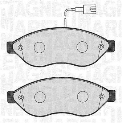 Original MAGNETI MARELLI PF0189 Disc brake pads 363916060189 for PEUGEOT 106
