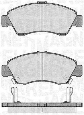 PF0276 MAGNETI MARELLI with acoustic wear warning Height 1: 54,5mm, Thickness 1: 15mm Brake pads 363916060276 buy