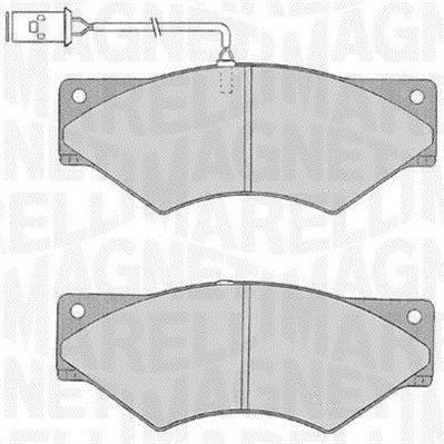PF0547 MAGNETI MARELLI with integrated wear sensor Height 1: 69,3mm, Thickness 1: 20mm Brake pads 363916060547 buy