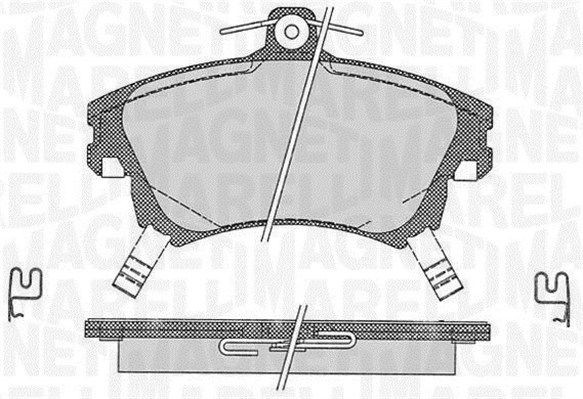 PF0335 MAGNETI MARELLI with integrated wear warning contact Height 1: 78,1mm, Thickness 1: 17,3mm Brake pads 363916060335 buy