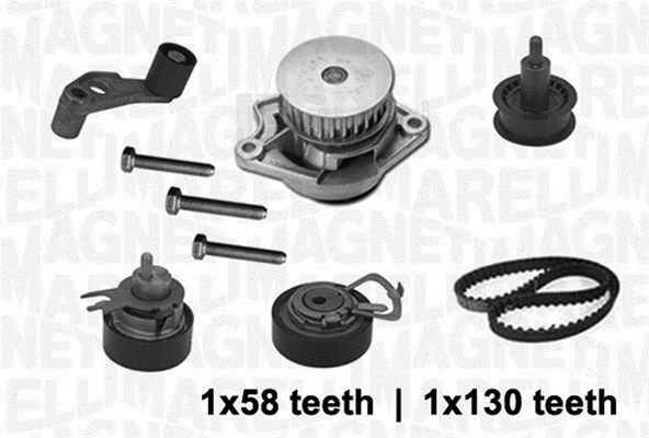 Great value for money - MAGNETI MARELLI Water pump and timing belt kit 341403680001