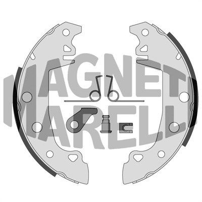 Original MAGNETI MARELLI BSS8353 Drum brake pads 360219198353 for RENAULT 18