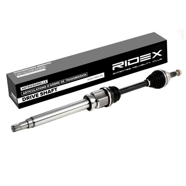 RIDEX 13D0098 Drive shaft 947, 370mm, with bearing(s)