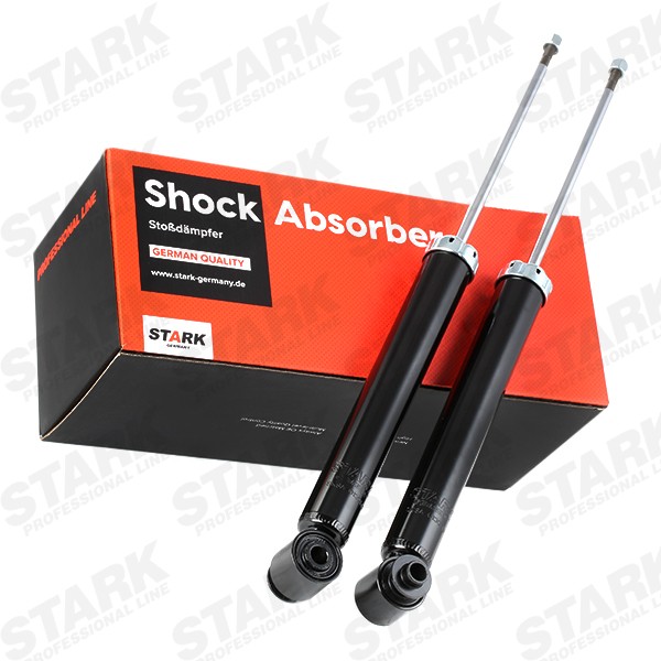 STARK SKSA-0132702 Shock absorber Rear Axle, Gas Pressure, 632x412 mm, Ø: 45x12 mm, Twin-Tube, Telescopic Shock Absorber, Top pin, Bottom eye