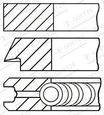 Chevy N Series Piston ring kit 8281975 GOETZE ENGINE 08-246200-00 online buy