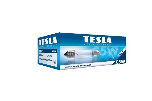 TESLA 24V 5W, C5W Bulb, licence plate light B85302 buy