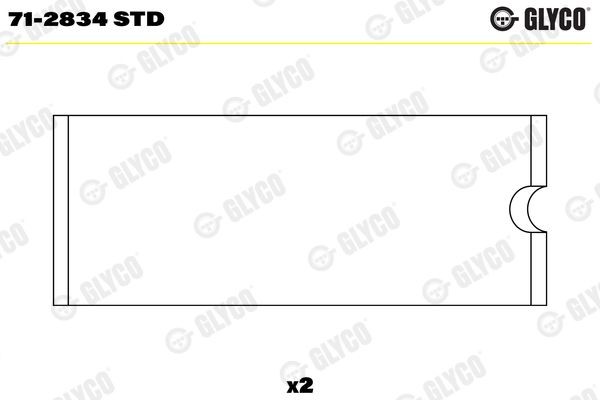 GLYCO 71-2834 STD Pleuellager für IVECO P/PA LKW in Original Qualität