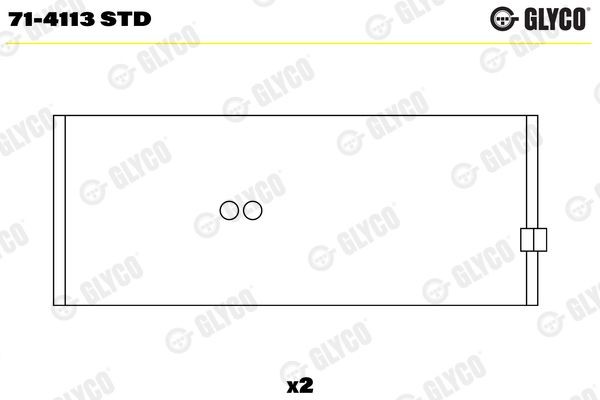 GLYCO 71-4113 STD Pleuellager für RENAULT TRUCKS TR LKW in Original Qualität